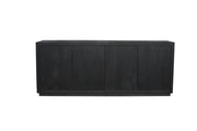 Dressoir Brussel  Zwart Mangohout 200 cm
