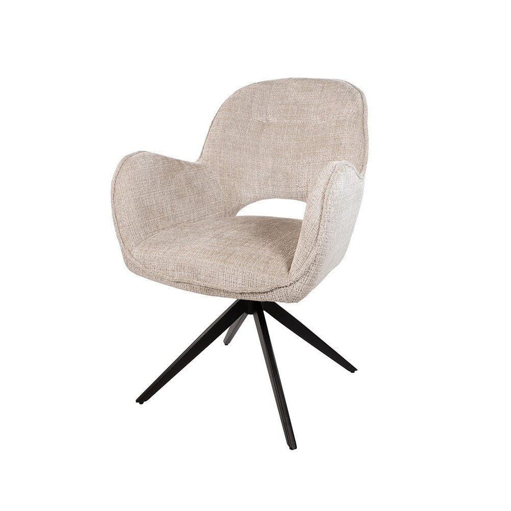 Eetkamerstoel Alicia – draaipoot 360ARS – Cremona – Taupe 04
