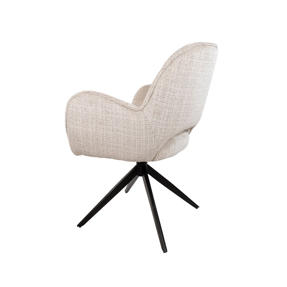 Eetkamerstoel Alicia – draaipoot 360ARS – Cremona – Taupe 04 – afbeelding 2