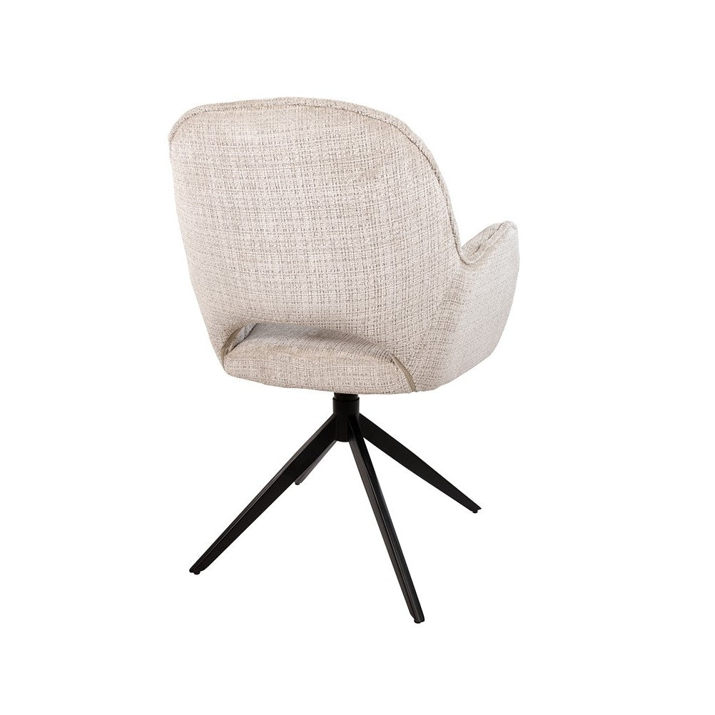 Eetkamerstoel Alicia – draaipoot 360ARS – Cremona – Taupe 04 – afbeelding 3