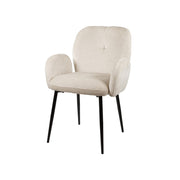Eetkamerstoel Bobby – met arm – Perfect Harmony – Ivory 02