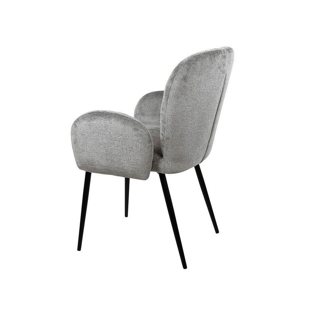 Eetkamerstoel Bobby – met arm – Perfect Harmony – Light grey 85 – afbeelding 2