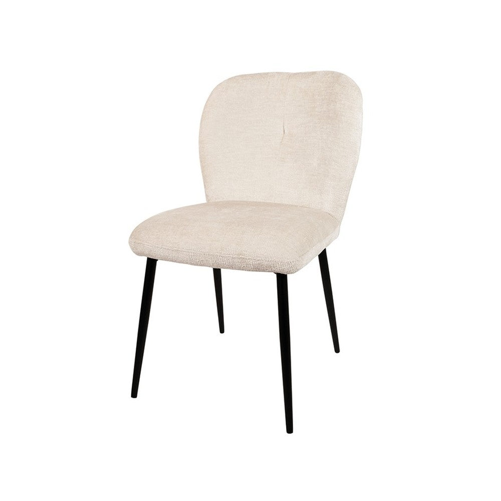 Eetkamerstoel Bobby – zonder arm – Perfect Harmony – Ivory 02