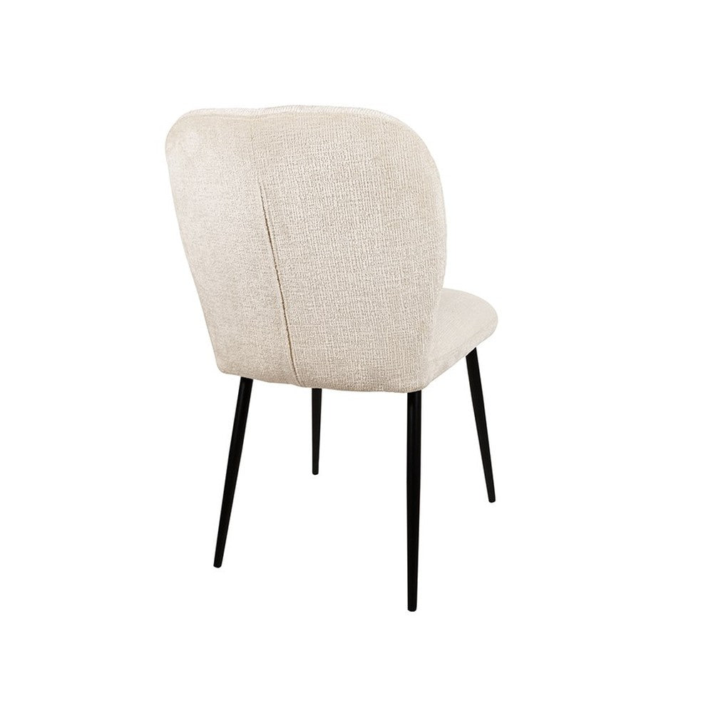 Eetkamerstoel Bobby – zonder arm – Perfect Harmony – Ivory 02 – afbeelding 3