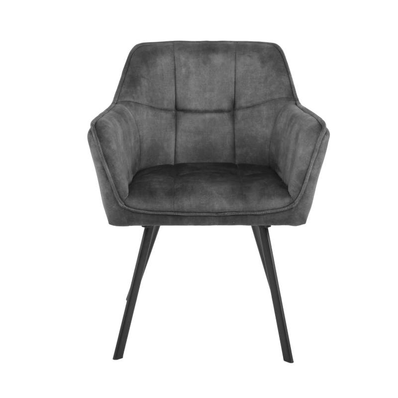 Eetkamerstoel Emma | Velvet Dark Grey