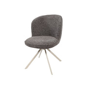 Eetkamerstoel Kate – off-white draaipoot 360 – Present – Dark brown 456