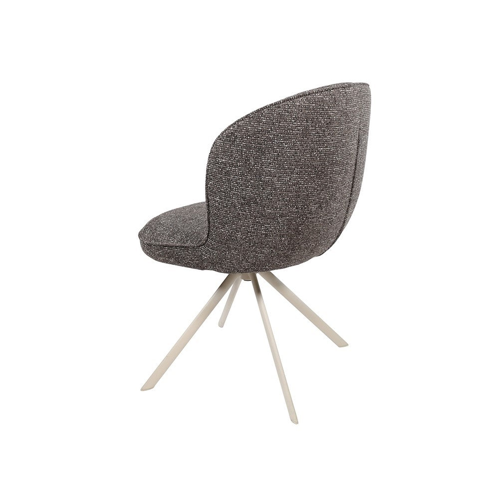 Eetkamerstoel Kate – off-white draaipoot 360 – Present – Dark brown 456 – afbeelding 2