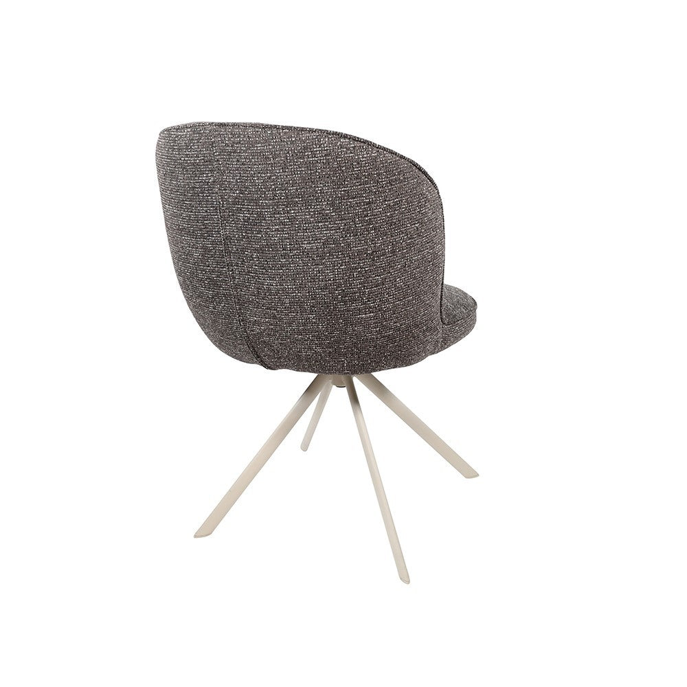 Eetkamerstoel Kate – off-white draaipoot 360 – Present – Dark brown 456 – afbeelding 3