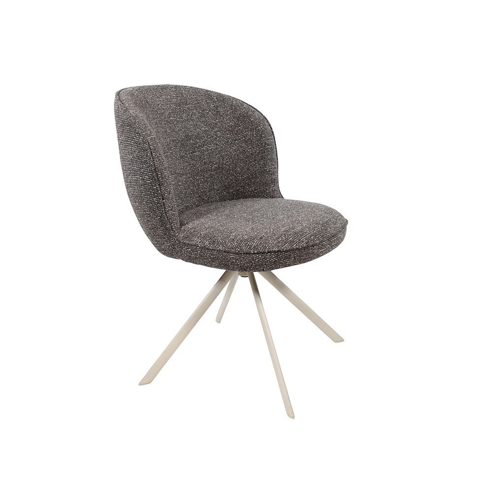 Eetkamerstoel Kate – off-white draaipoot 360 – Present – Dark brown 456 – afbeelding 4
