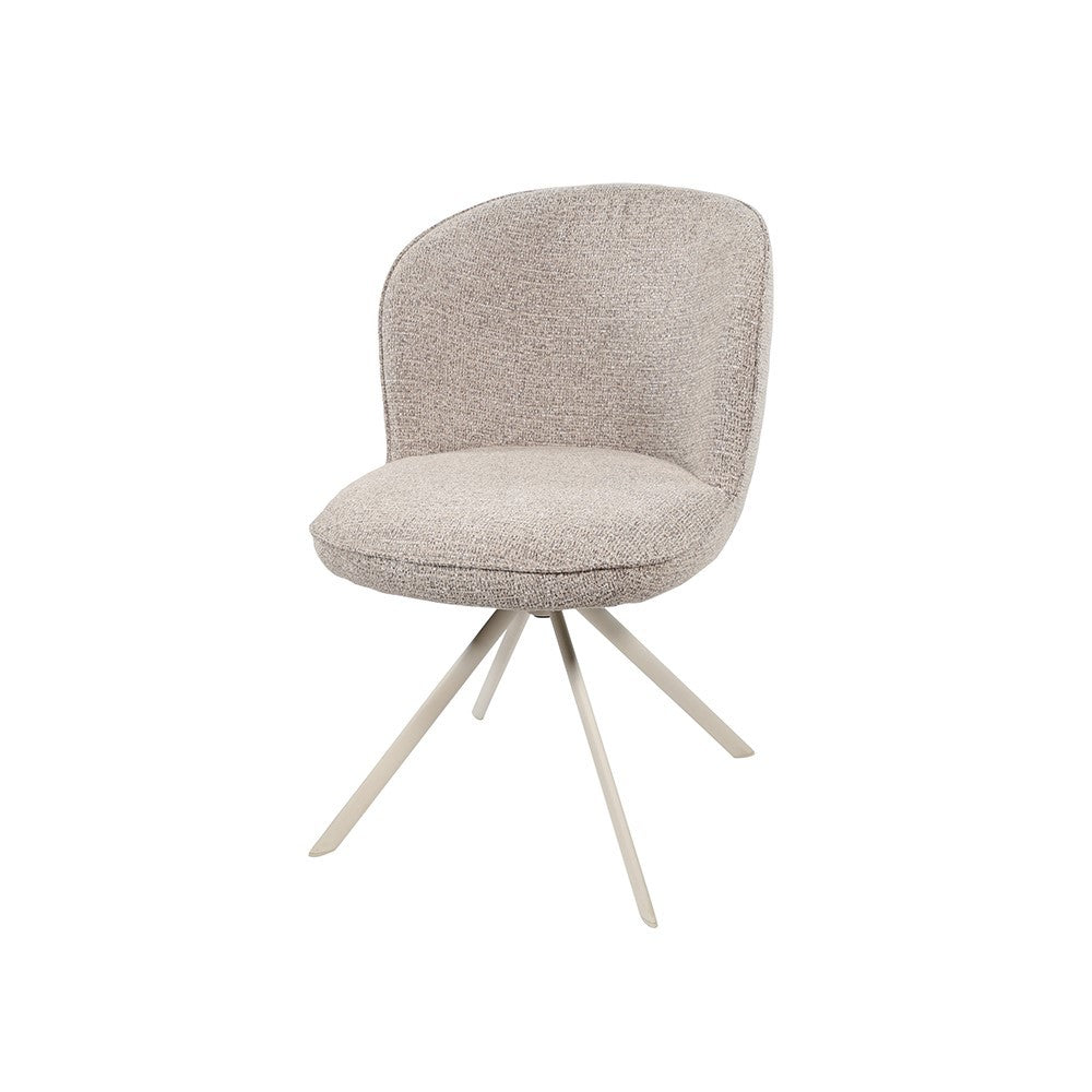 Eetkamerstoel Kate – off-white draaipoot 360 – Present – Sandy 121