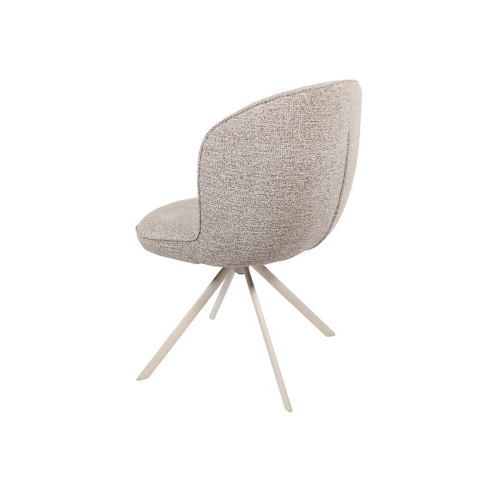 Eetkamerstoel Kate – off-white draaipoot 360 – Present – Sandy 121 – afbeelding 2