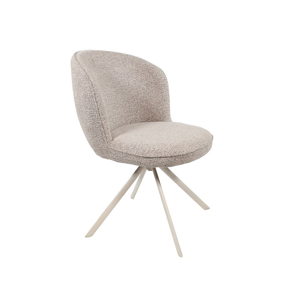 Eetkamerstoel Kate – off-white draaipoot 360 – Present – Sandy 121 – afbeelding 4