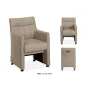 Eetkamerstoel met Armleuning Pim - Luxor Anthracite