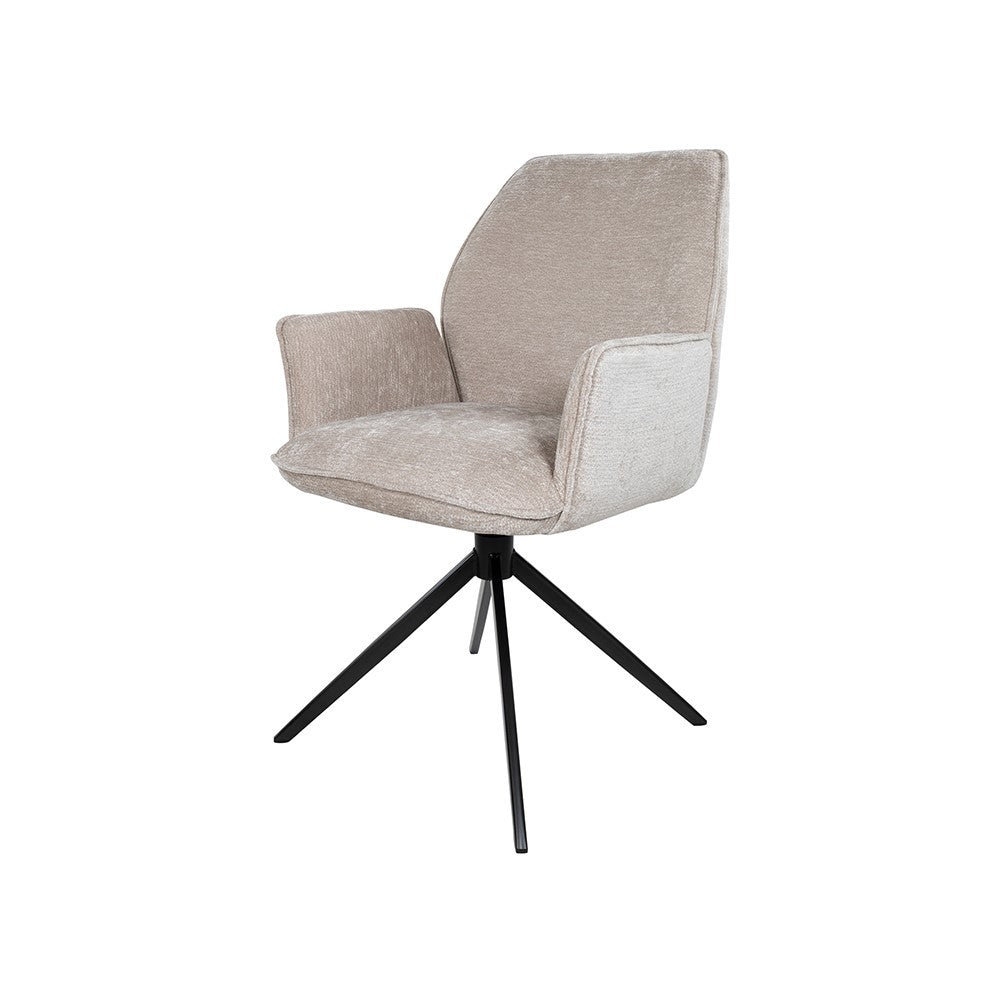 Eetkamerstoel Riva – draaipoot 360ARS – Vibe – Beige 08