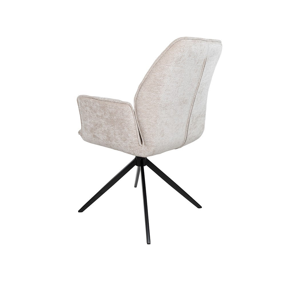 Eetkamerstoel Riva – draaipoot 360ARS – Vibe – Beige 08 – afbeelding 2