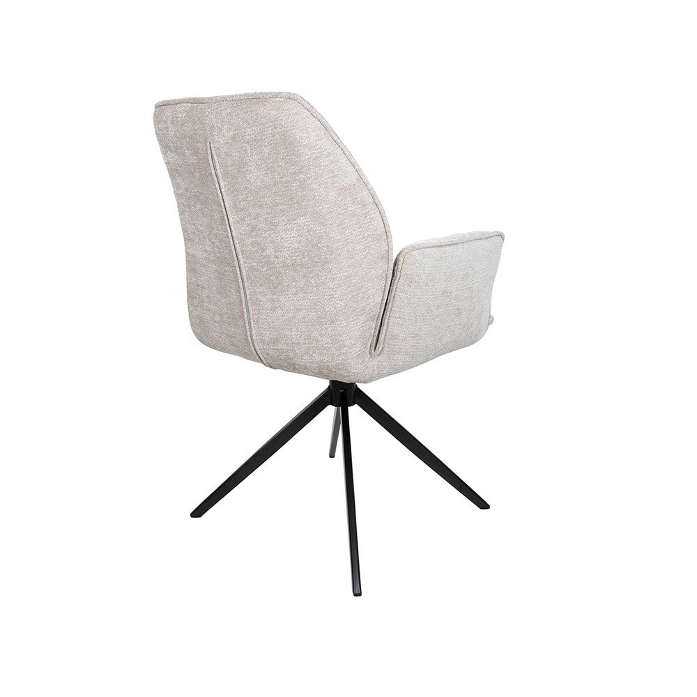 Eetkamerstoel Riva – draaipoot 360ARS – Vibe – Beige 08 – afbeelding 3