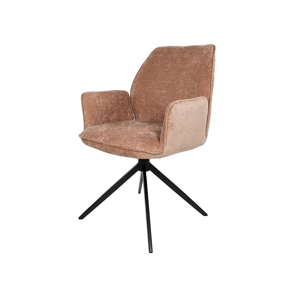 Eetkamerstoel Riva – draaipoot 360ARS – Vibe – Salmon 52