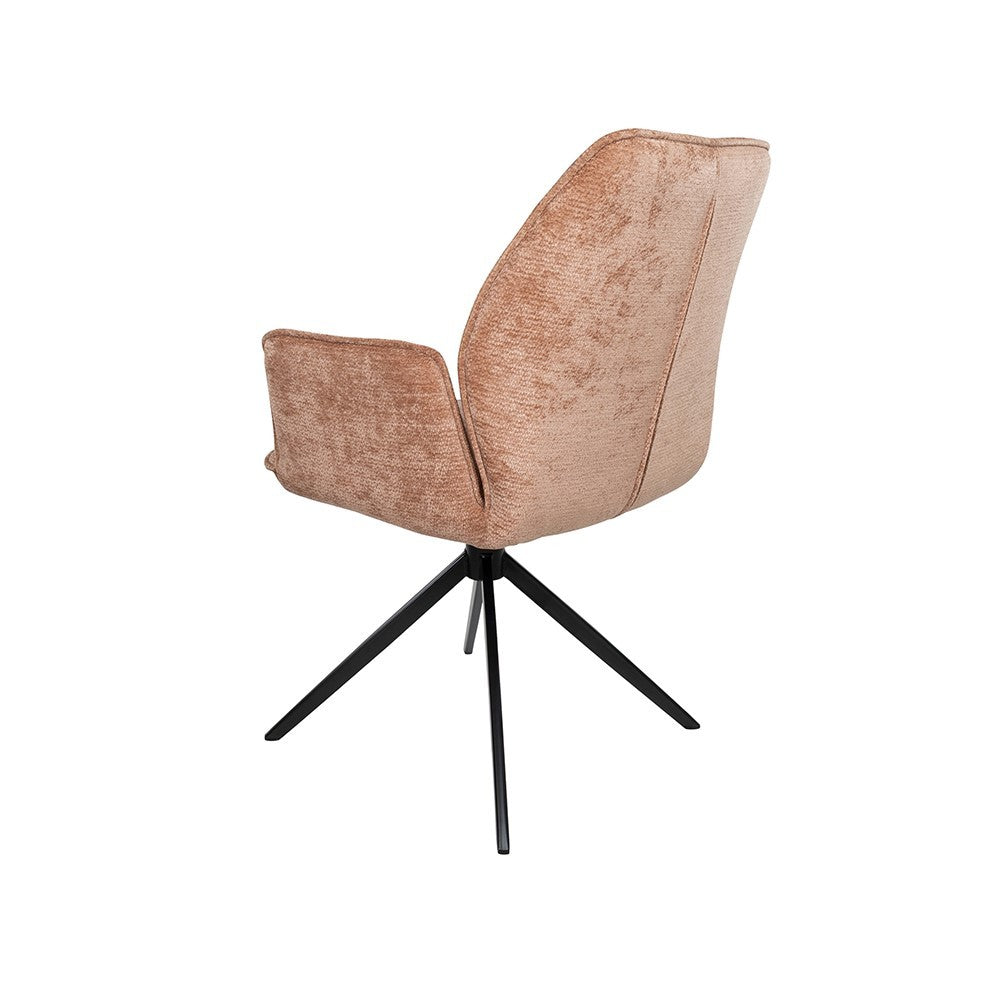 Eetkamerstoel Riva – draaipoot 360ARS – Vibe – Salmon 52 – afbeelding 2