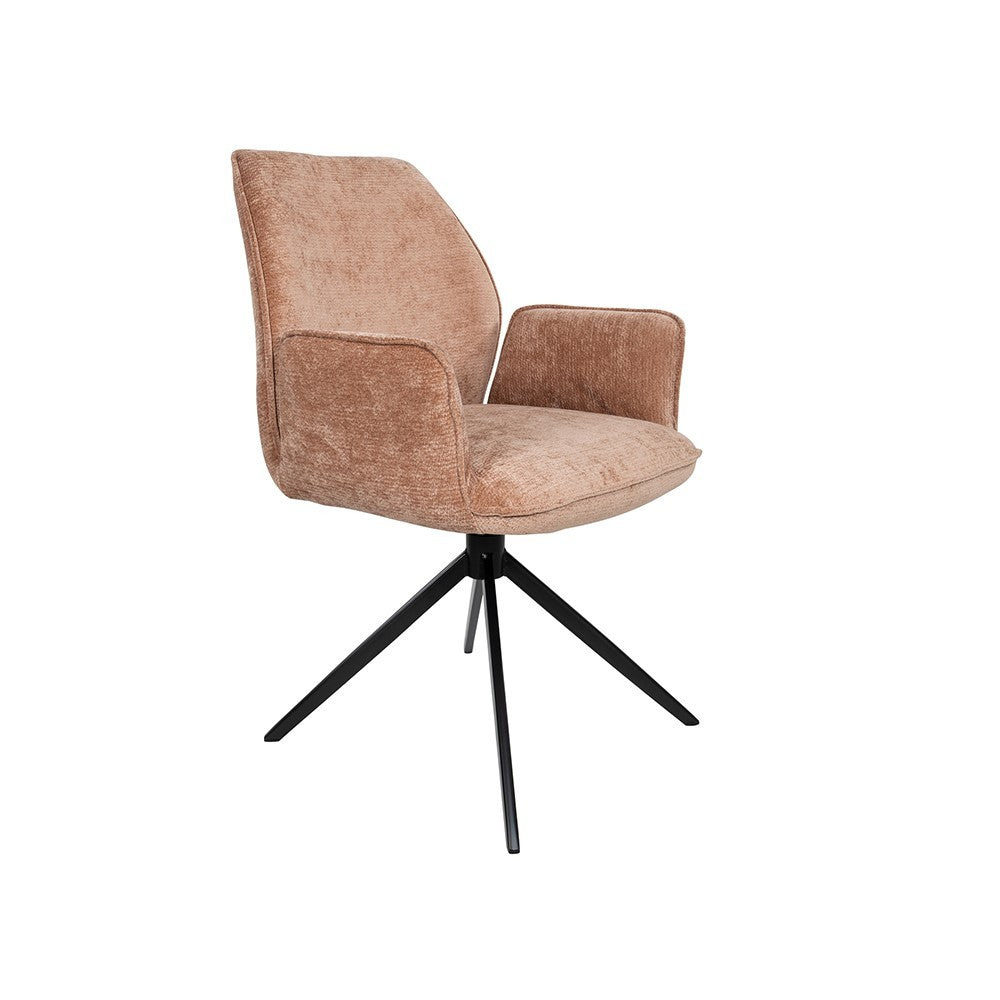 Eetkamerstoel Riva – draaipoot 360ARS – Vibe – Salmon 52 – afbeelding 4