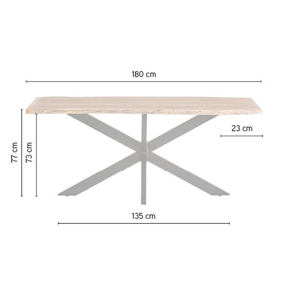 Eetkamertafel 180 – Nebel collectie – afbeelding 3