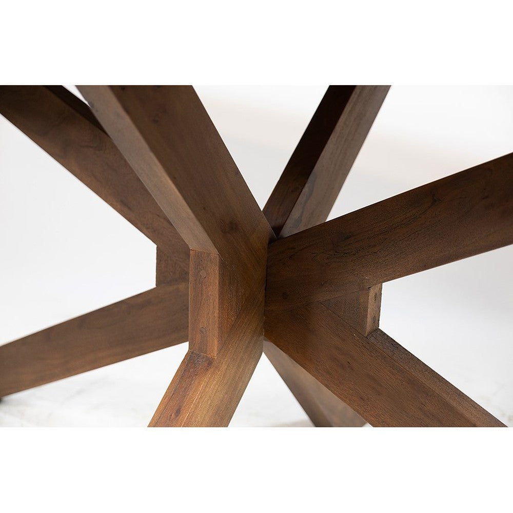 Eetkamertafel 200, Acacia Marron Brown – afbeelding 4