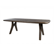 Eetkamertafel 200, langwerpig met ronde hoeken, Mango Espresso Brown
