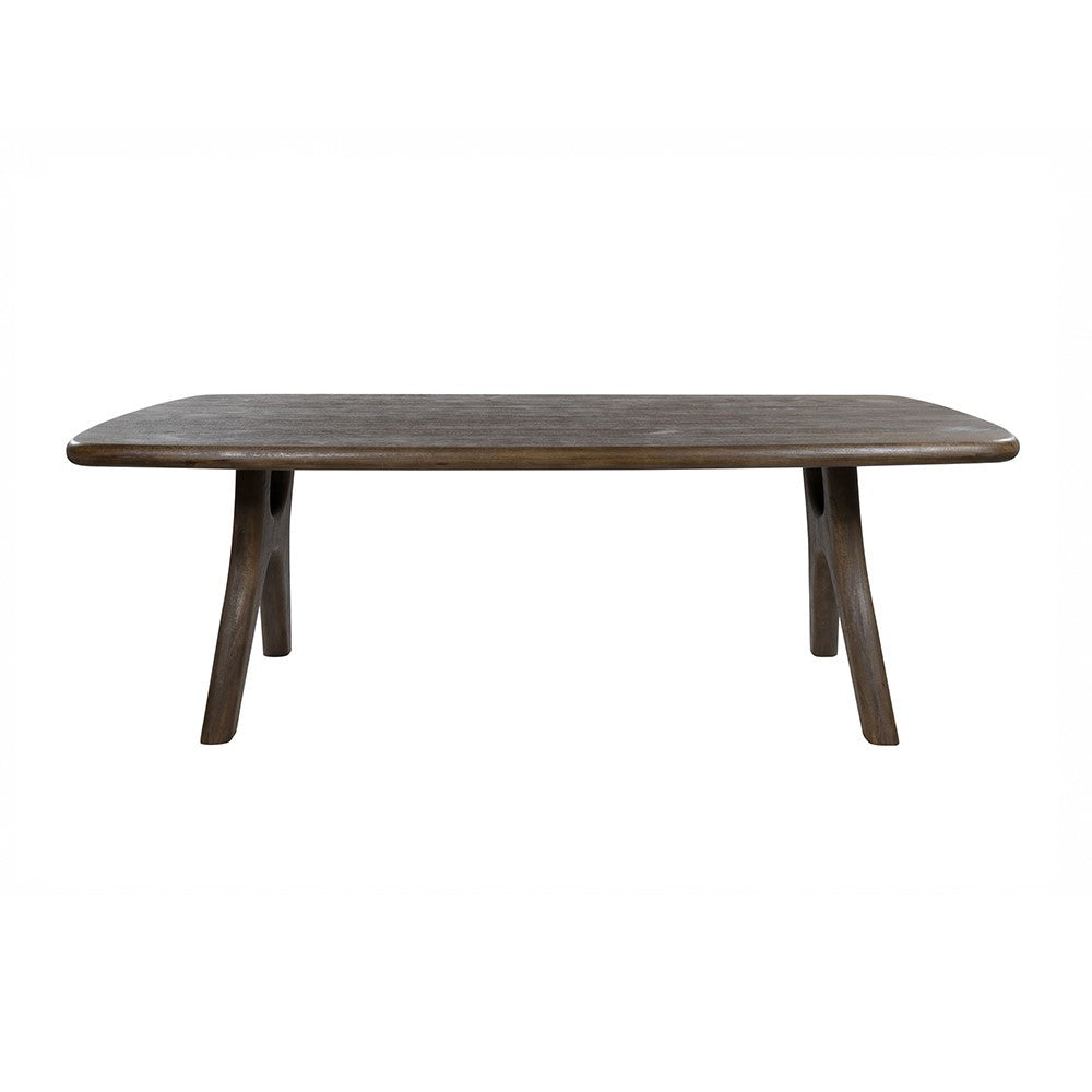 Eetkamertafel 200, langwerpig met ronde hoeken, Mango Espresso Brown – afbeelding 2