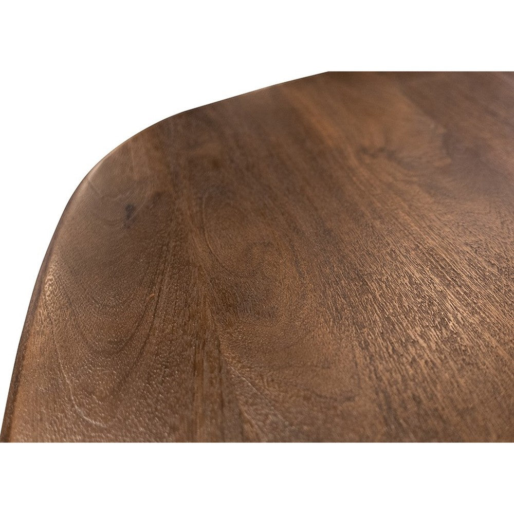 Eetkamertafel 200, langwerpig met ronde hoeken, Mango Espresso Brown – afbeelding 3