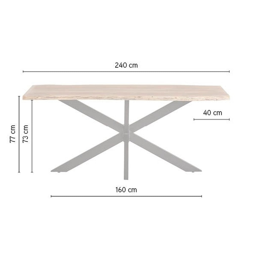 Eetkamertafel 240 – Nebel collectie – afbeelding 3