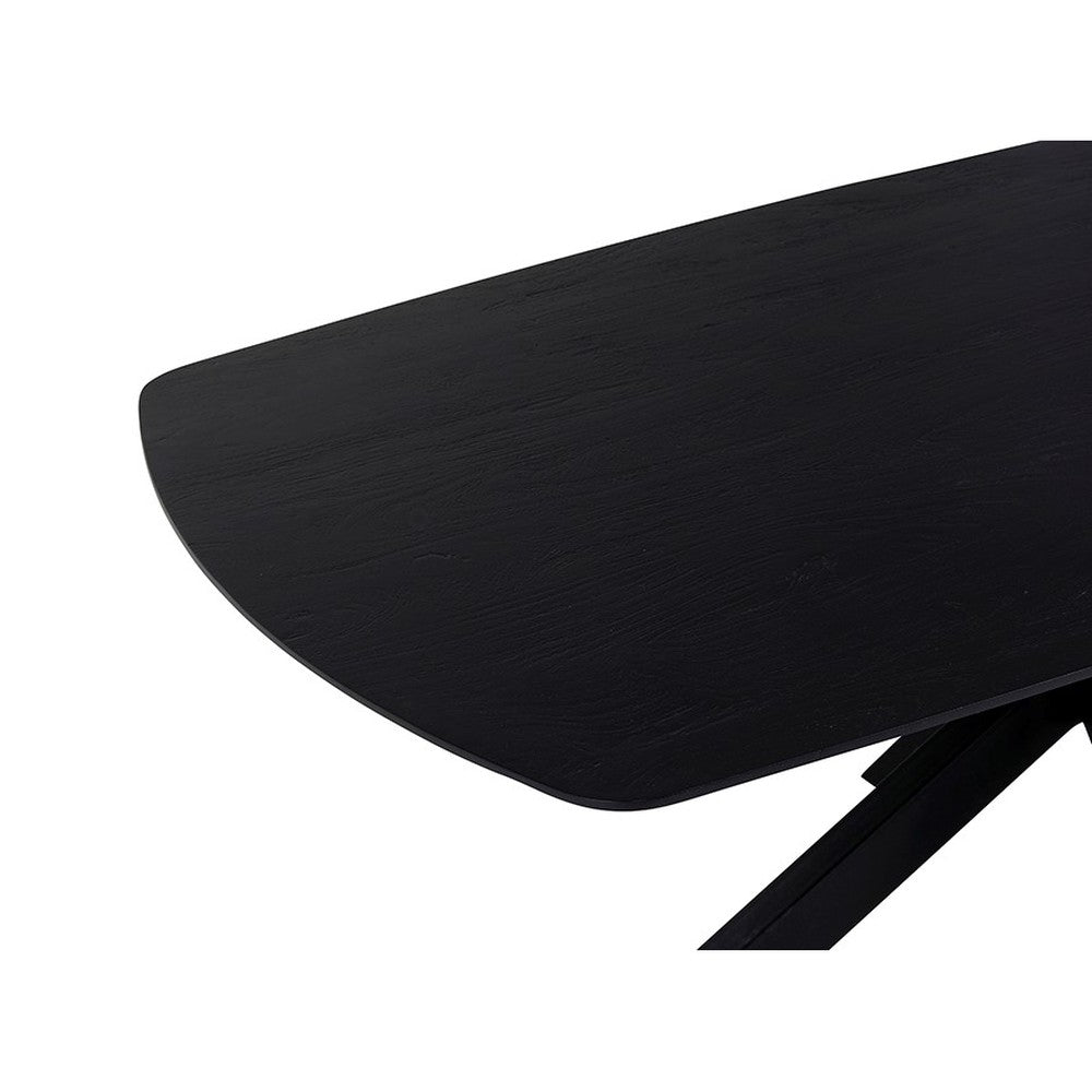 Eetkamertafel deens ovaal 180, Acacia Black – afbeelding 3