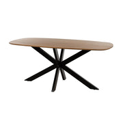 Eetkamertafel deens ovaal 180, Mango Smooth Natural
