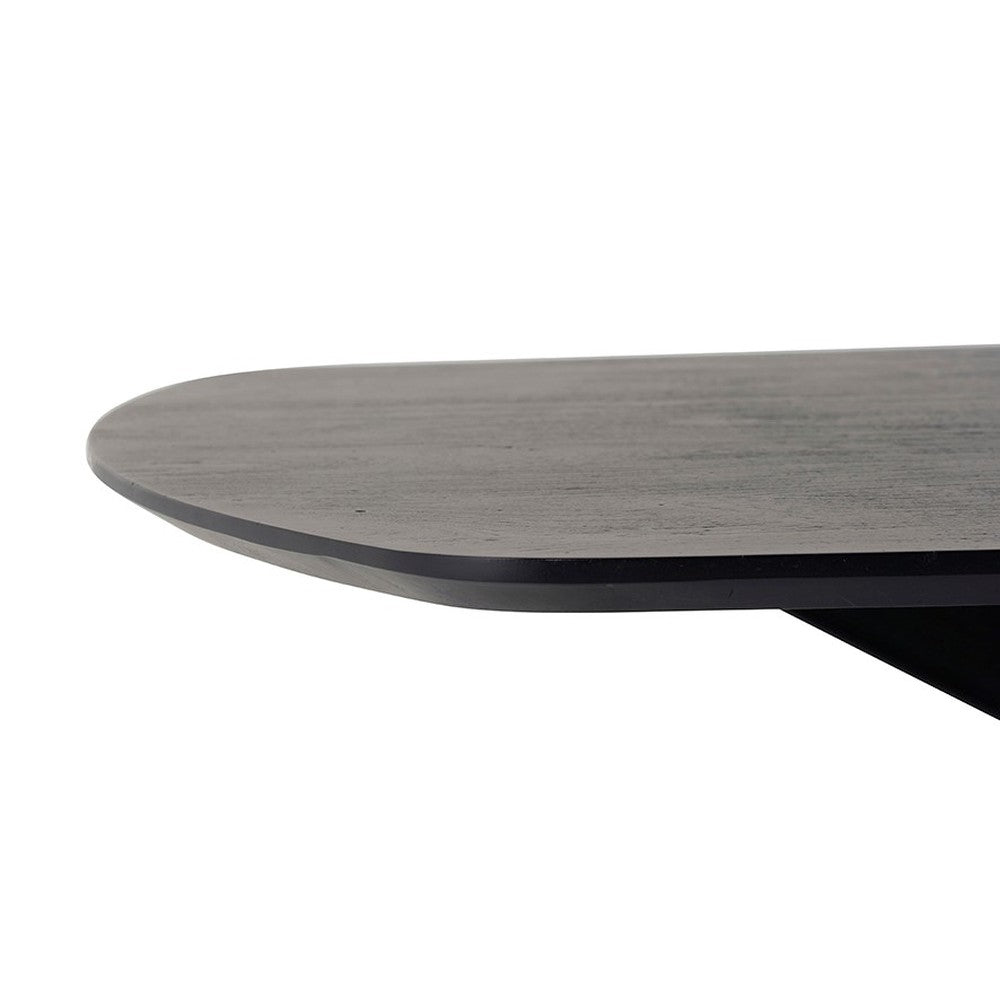 Eetkamertafel deens ovaal 210, Acacia Black – afbeelding 4