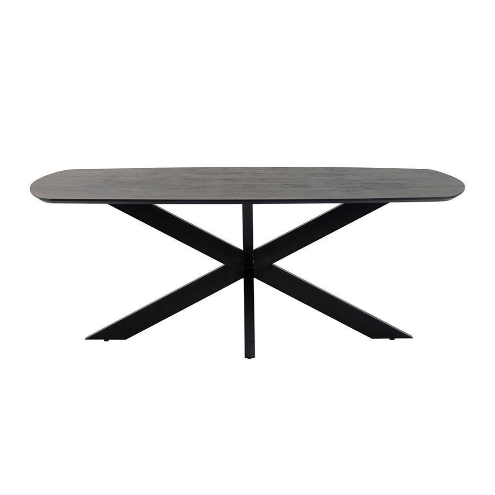 Eetkamertafel deens ovaal 230, Acacia Black – afbeelding 2