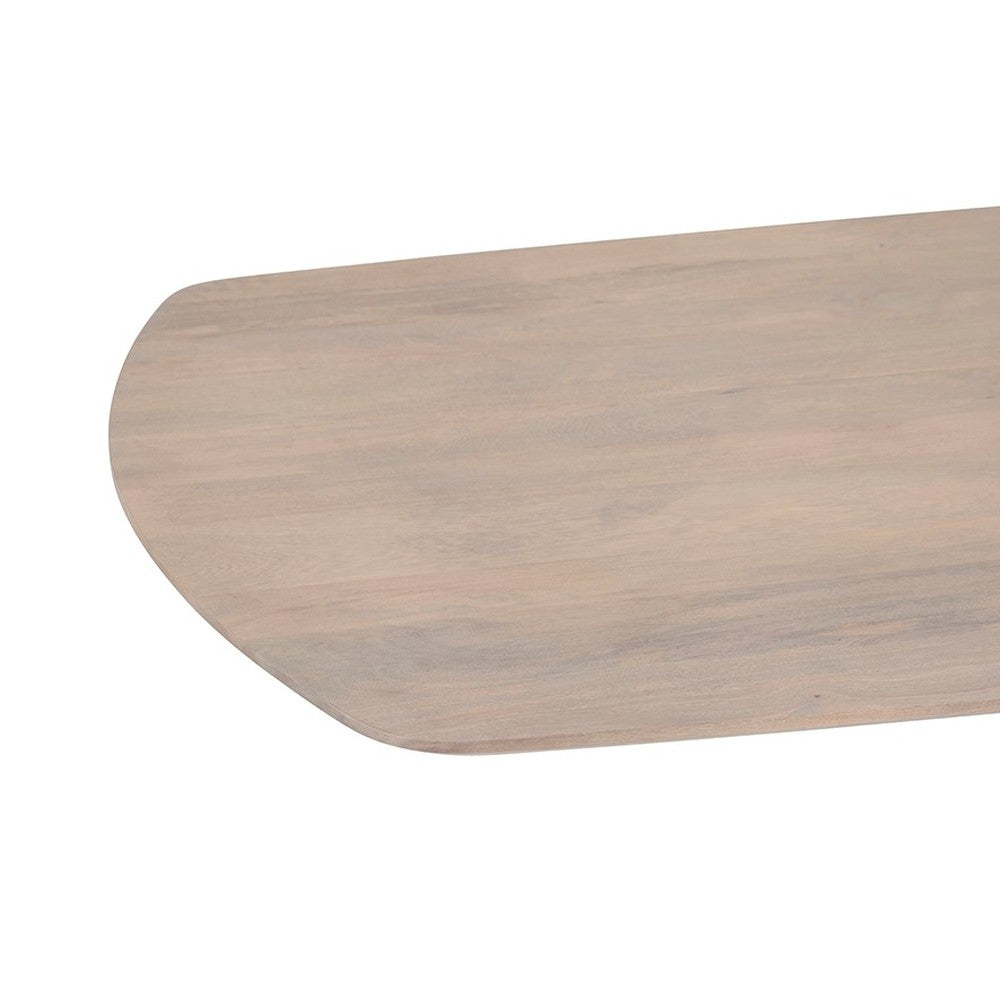 Eetkamertafel deens ovaal 230, Mango Ashblond – afbeelding 3