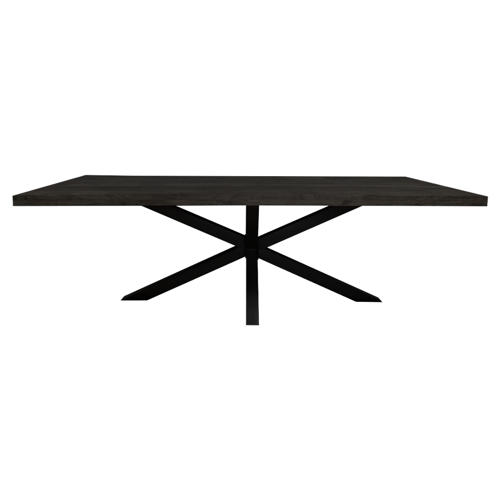 Eetkamertafel Denver Black | Rechthoek | 200 cm