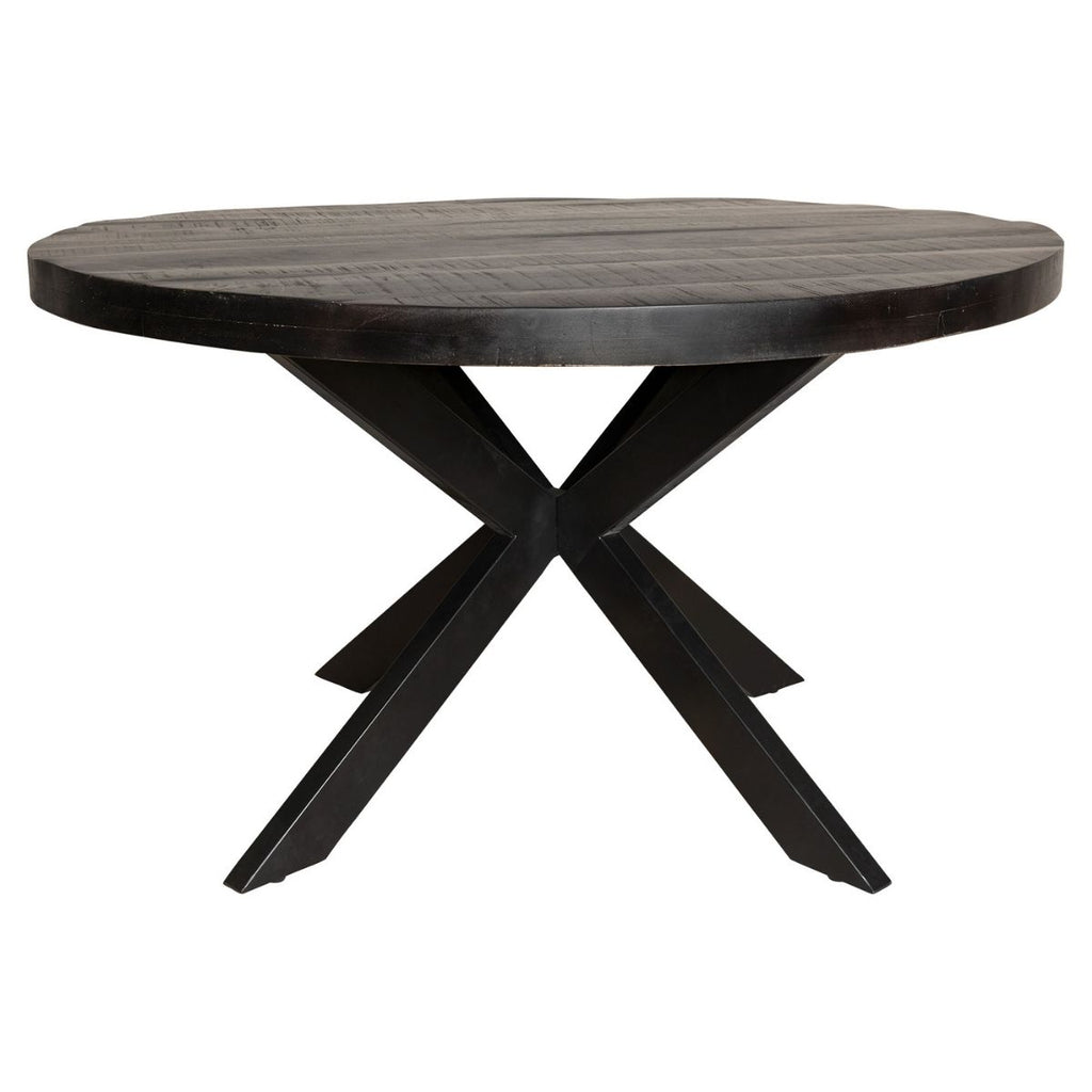 Eetkamertafel Denver Black | Rond | 110 cm