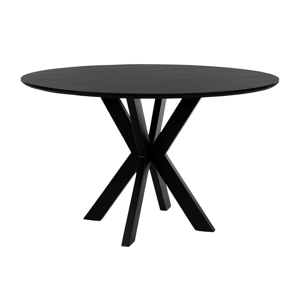 Eetkamertafel Ø130, Acacia Black