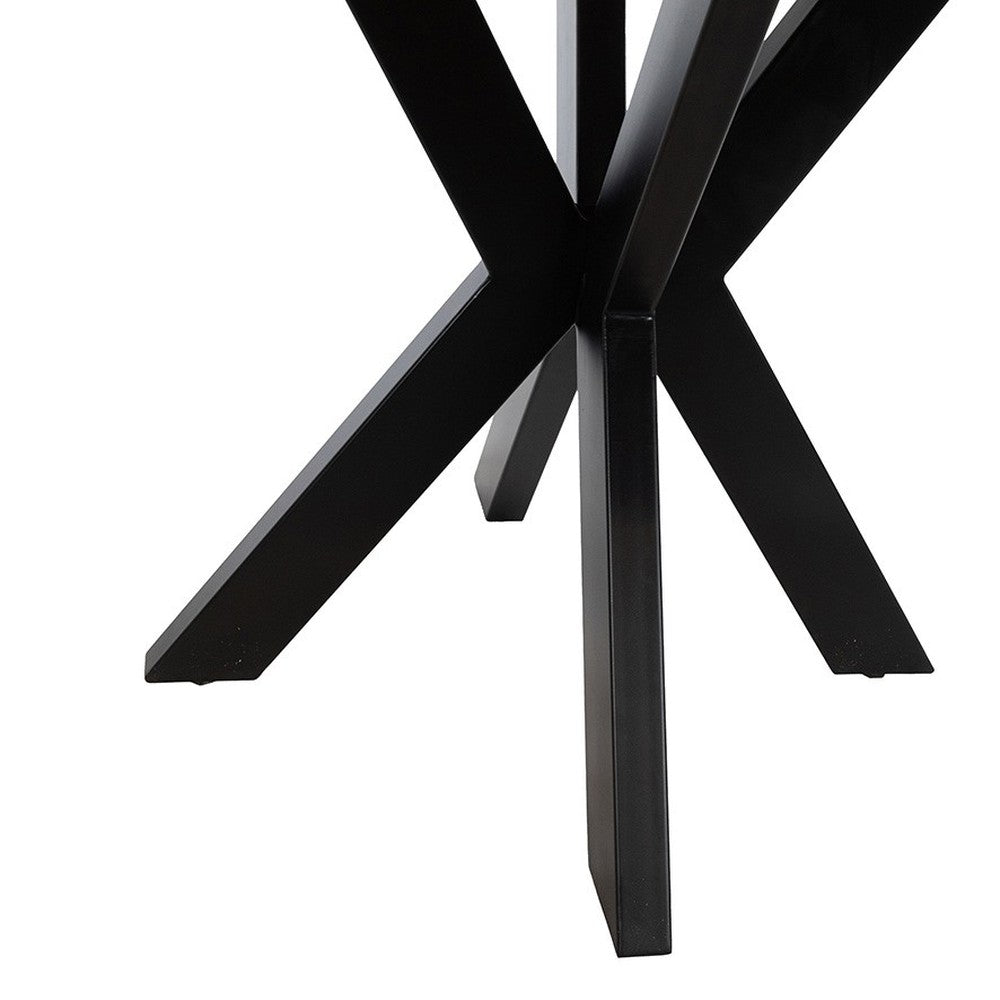 Eetkamertafel Ø130, Acacia Black – afbeelding 4