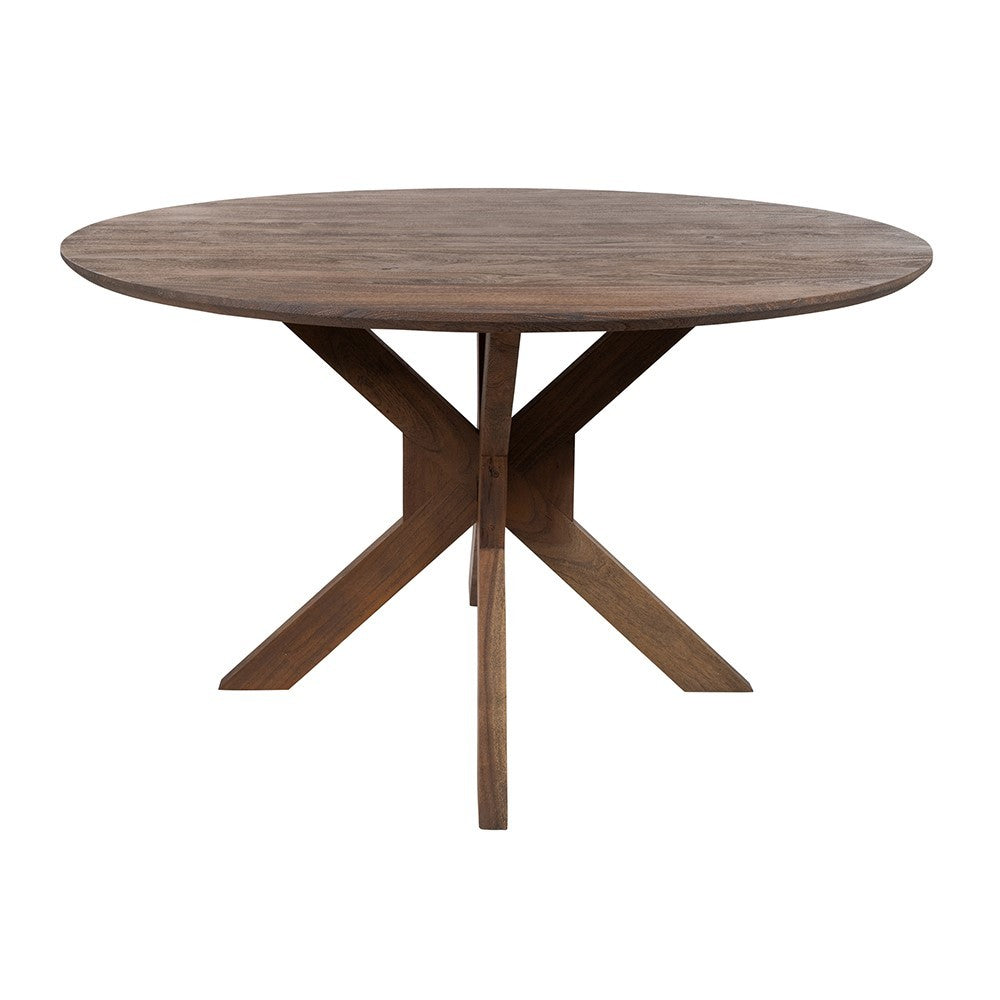 Eetkamertafel Ø130, Acacia Marron Brown – afbeelding 2