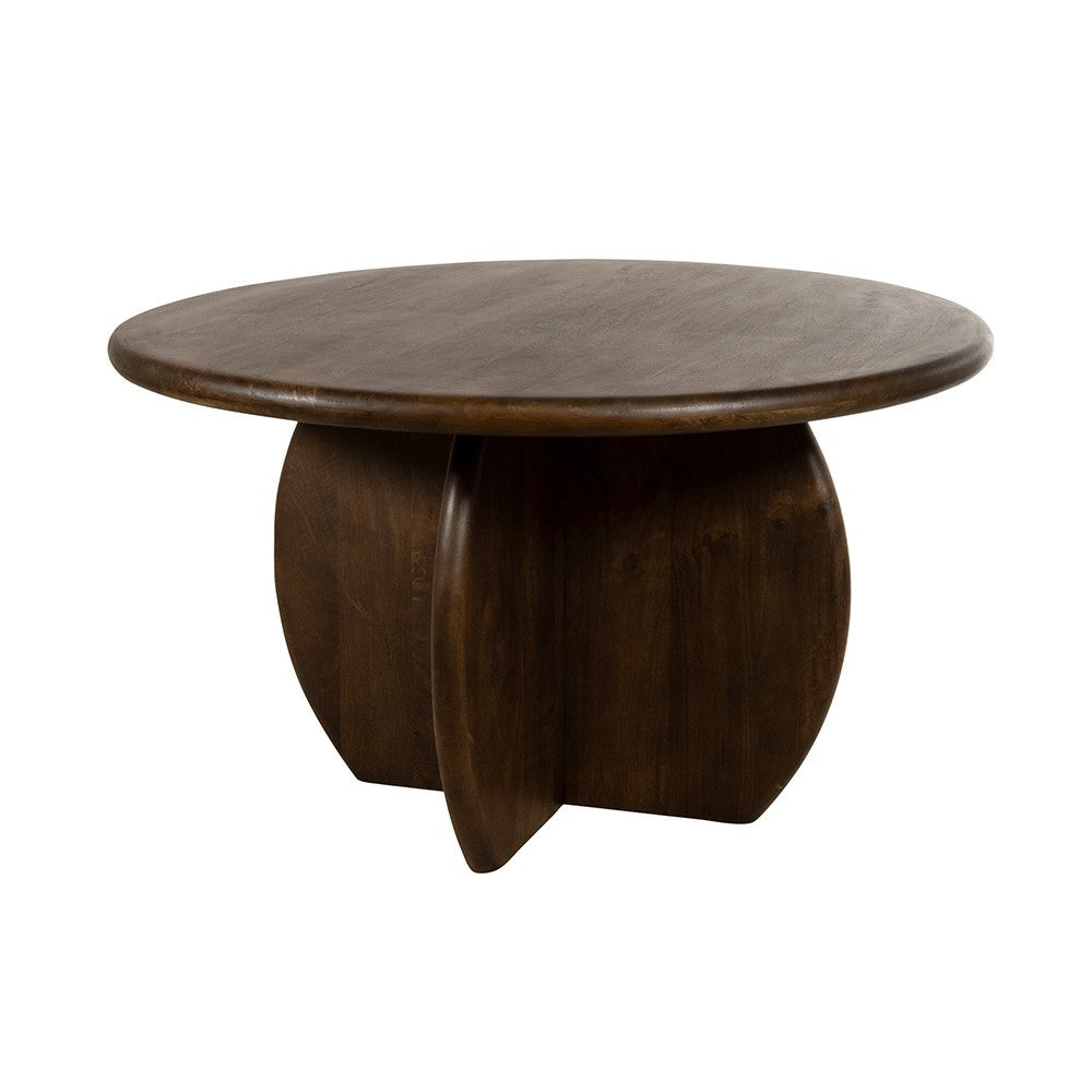 Eetkamertafel Ø130, Mango Brown Walnut – Belly