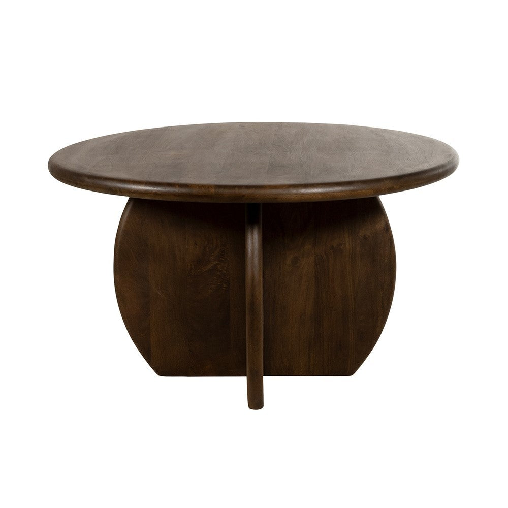 Eetkamertafel Ø130, Mango Brown Walnut – Belly – afbeelding 2