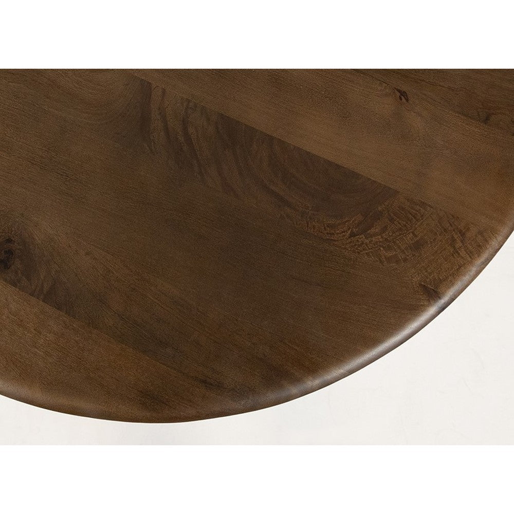 Eetkamertafel Ø130, Mango Brown Walnut – Zodiac – afbeelding 6