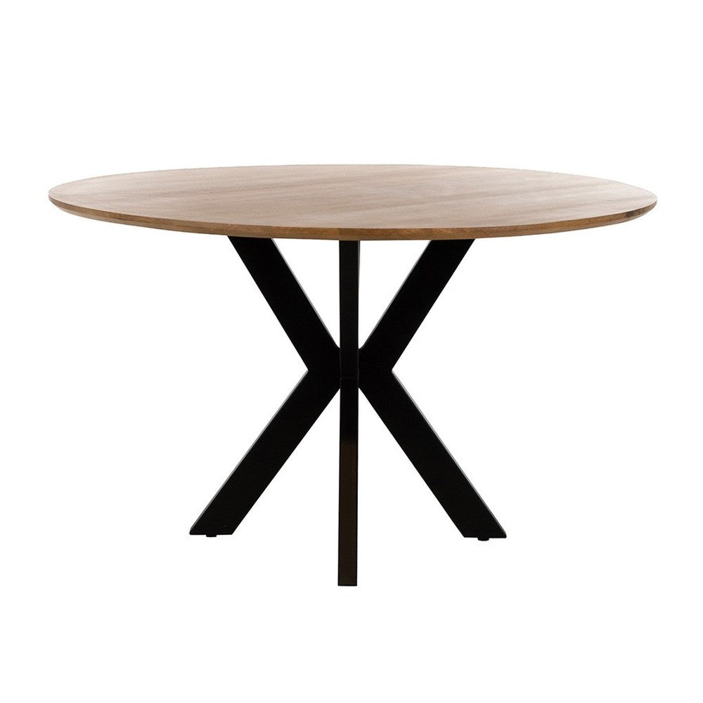 Eetkamertafel Ø130, Mango Smooth Natural – afbeelding 2