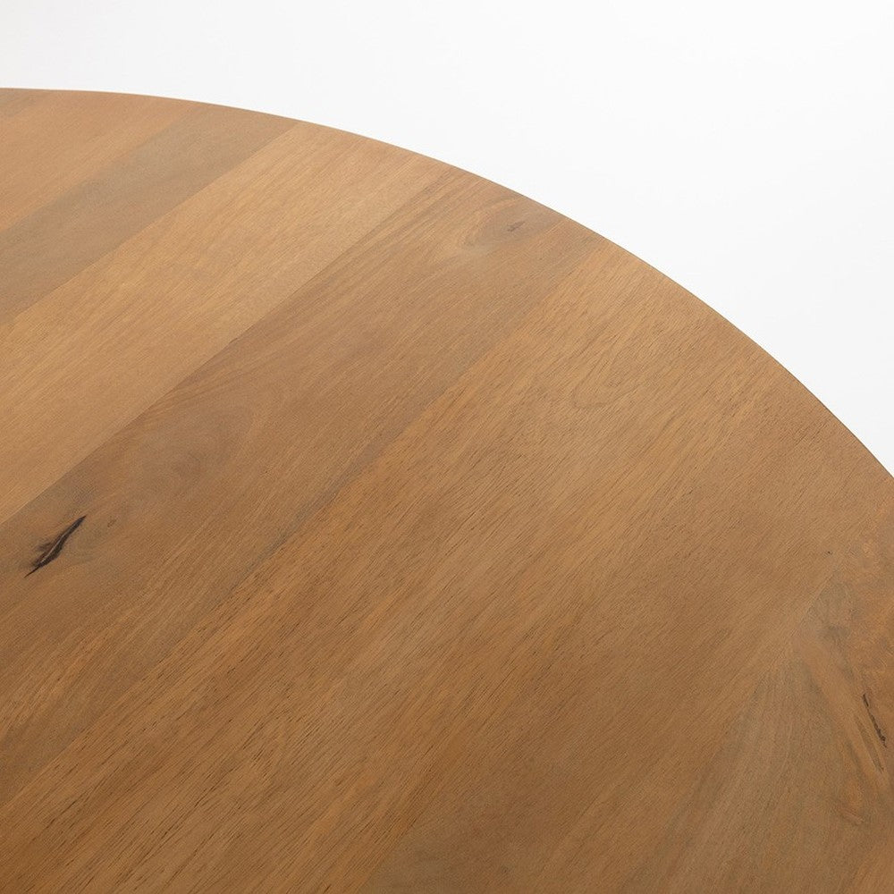 Eetkamertafel Ø130, Mango Smooth Natural – afbeelding 3