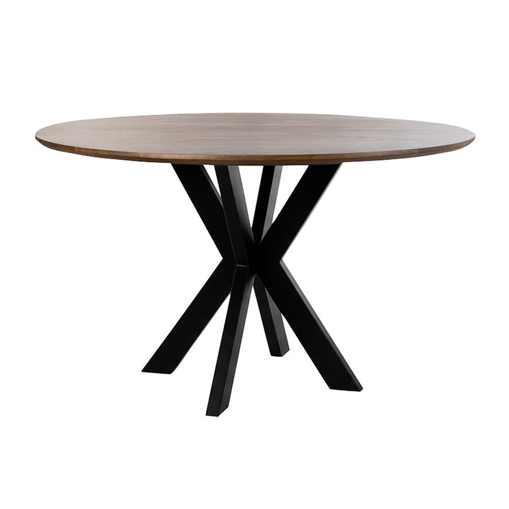 Eetkamertafel Ø150, Mango Brown Walnut