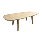 Eetkamertafel Turku uitschuifbaar 160/220, deens ovaal, Natural Oak