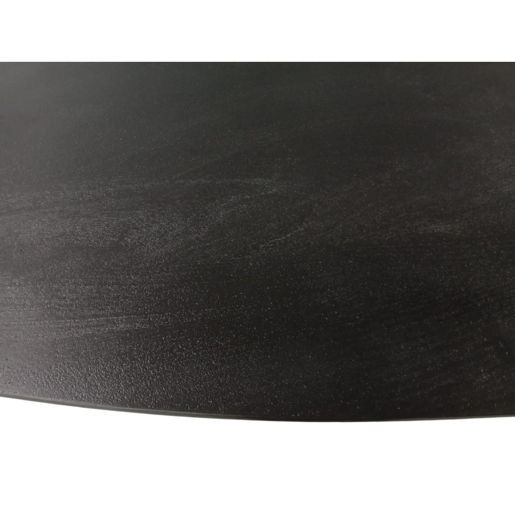 Ovale eettafel Brandy Zwart Mangohout 180 cm