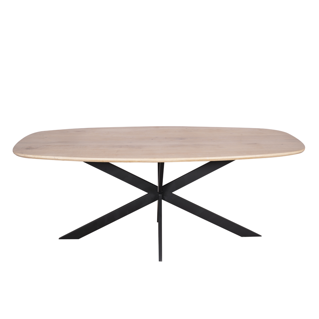 Eiken eettafel Ferris | Deens Ovaal 200 cm | Naturel