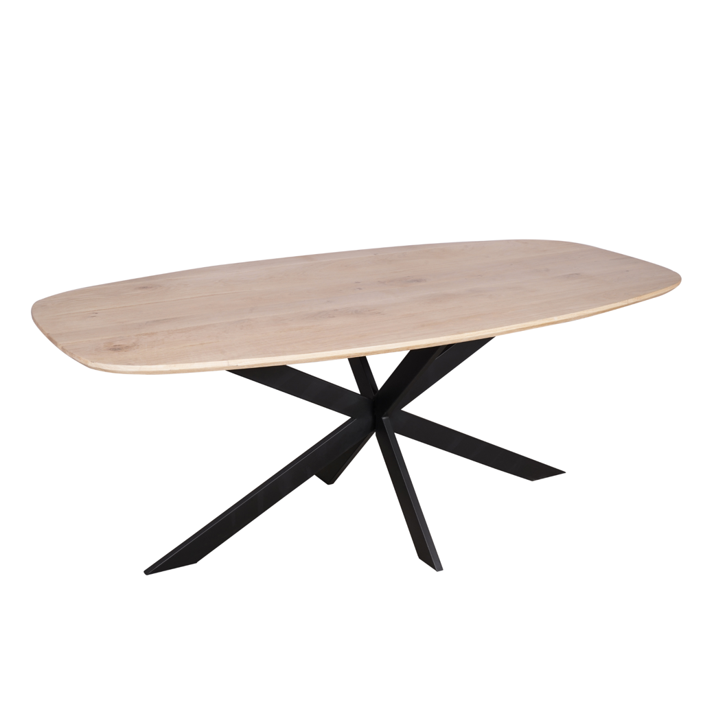 Eiken eettafel Ferris | Deens Ovaal 200 cm | Naturel