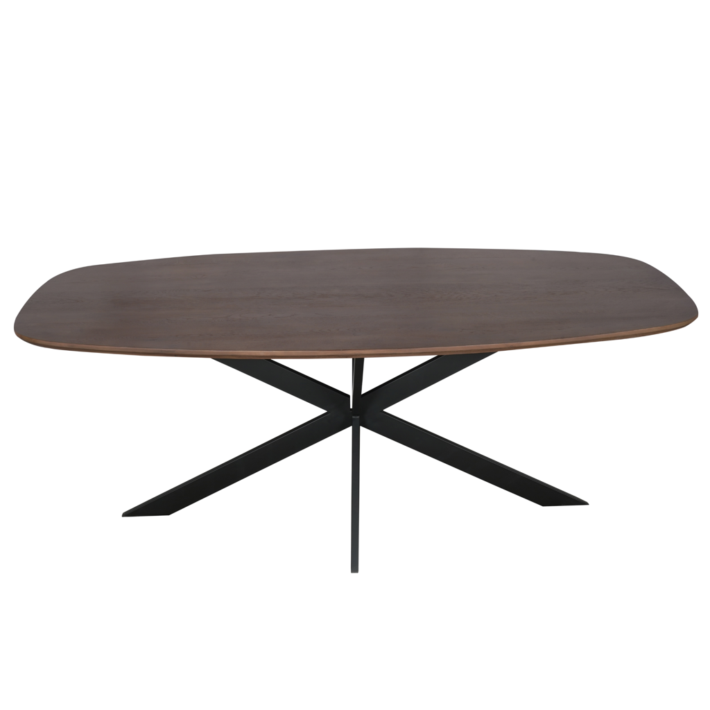 Eiken eettafel Ferris | Deens Ovaal 200 cm | Walnoot